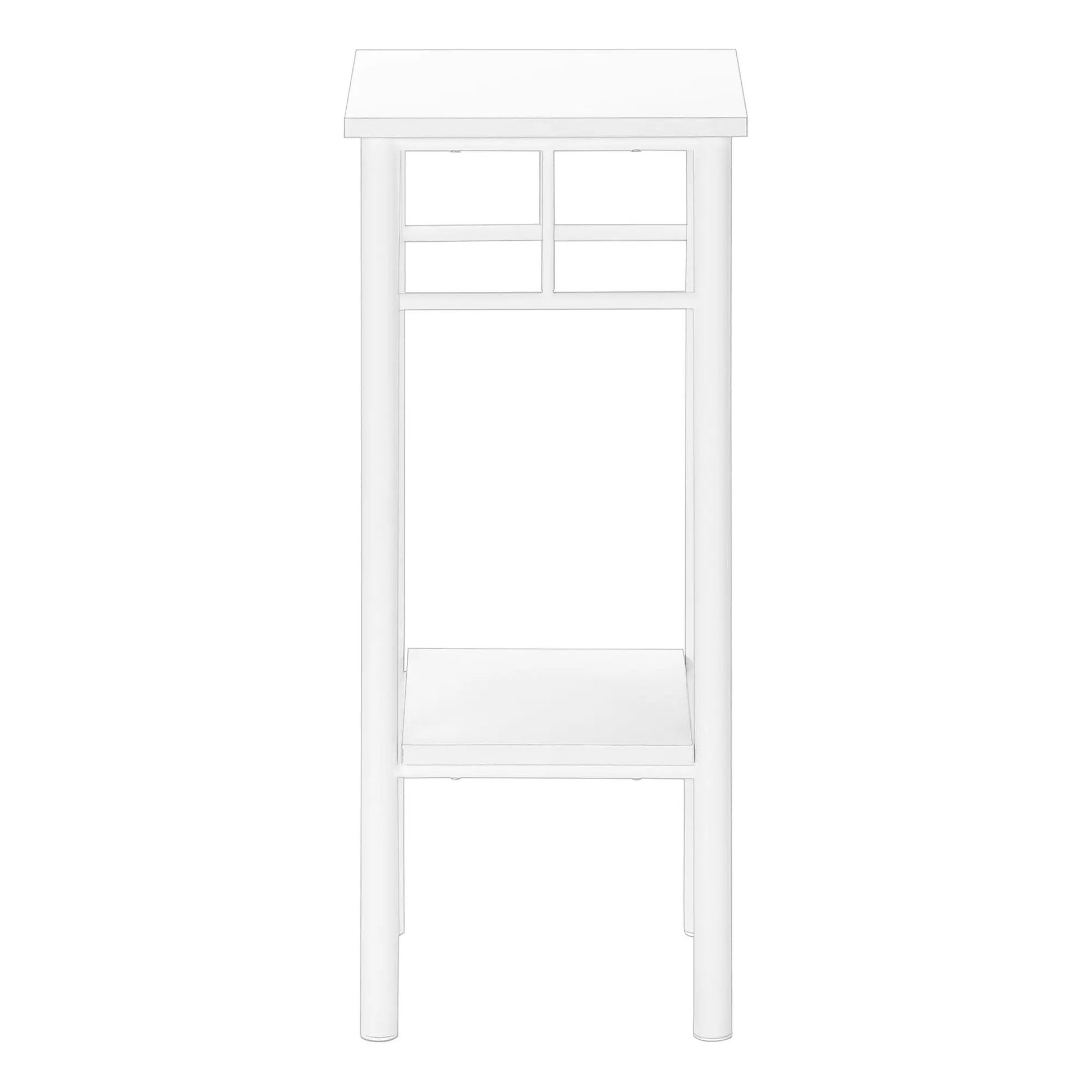 Accent Table Square white with modern design Unique Piece Furniture on Tampa Home & Garden Store