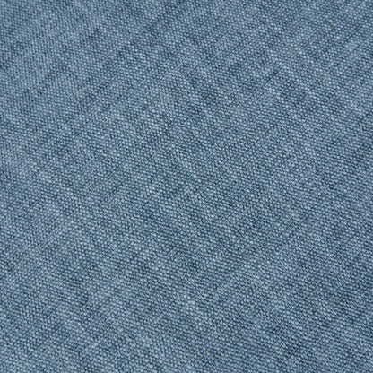 Blue denim upholstery fabric close-up texture for HouseOfZazla chair seating on Tampa Home & Garden Store