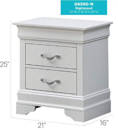 Decorative Nightstand with Modern Accents
