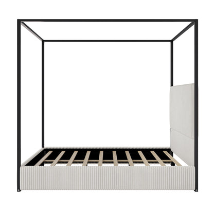 Modern Metal Canopy Bed And Four Poster Frame