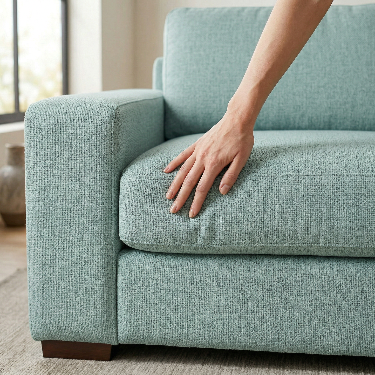 Modena Two Arm Sofa with Hardwood Frame and Foam