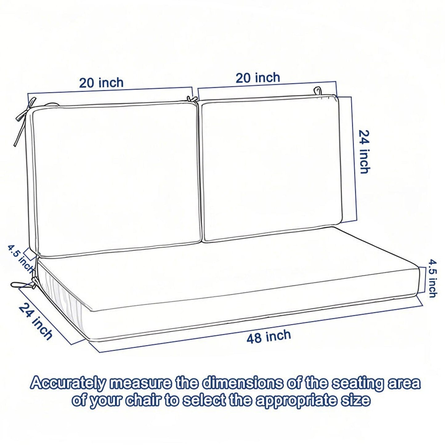 Deep Seat Waterproof Patio Chair Cushions and Set