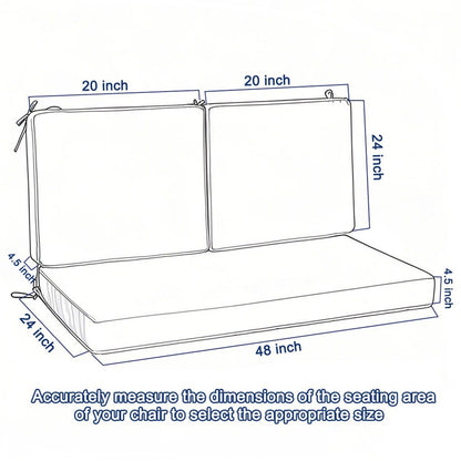Deep Seat Waterproof Patio Chair Cushions and Set