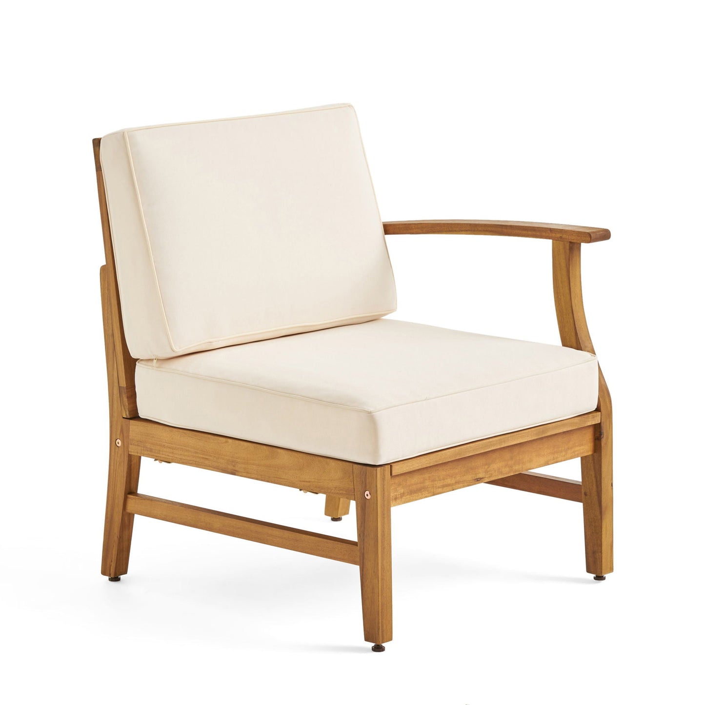 the Perla Acacia Wood Patio Armchair for Outdoors