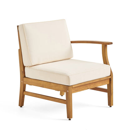 the Perla Acacia Wood Patio Armchair for Outdoors