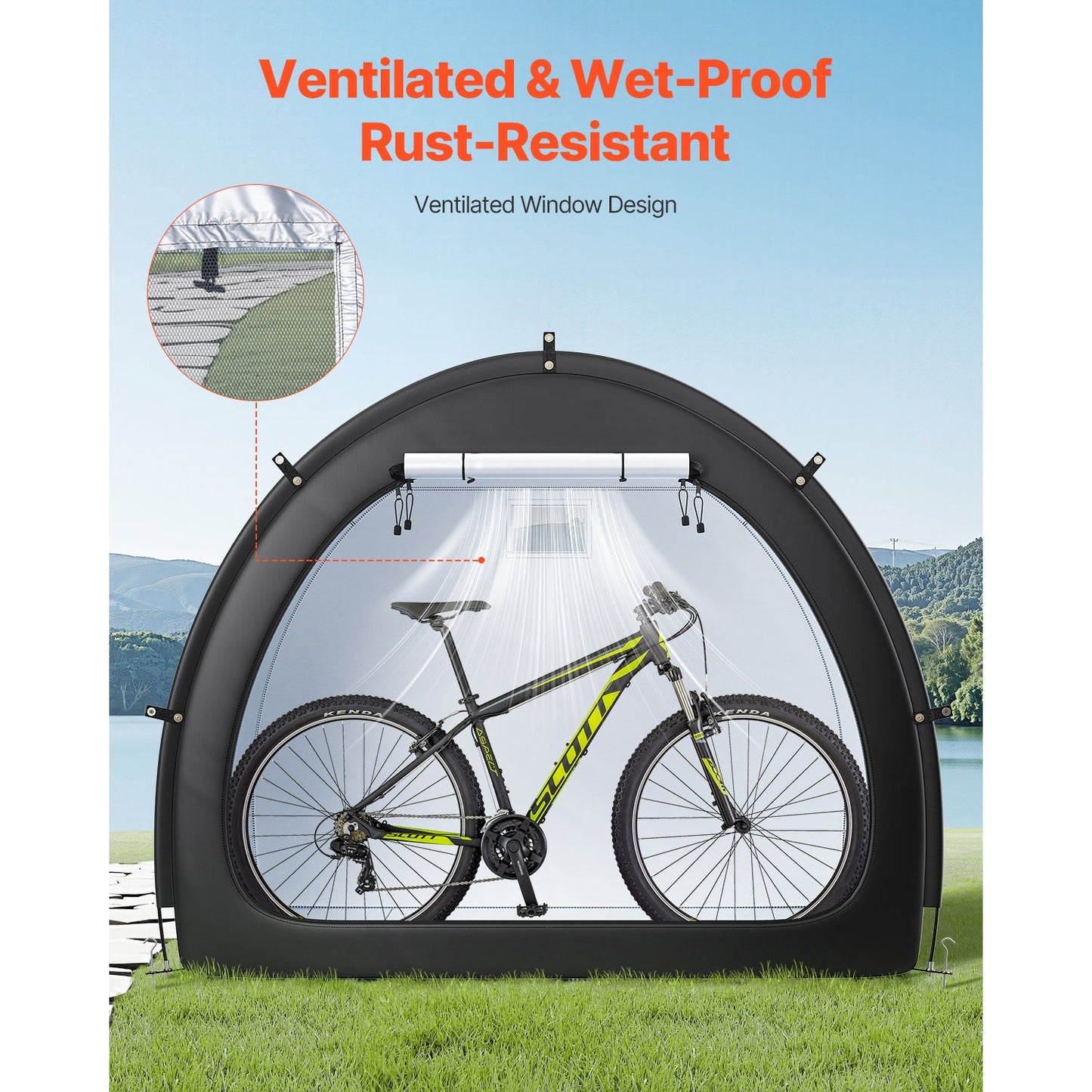 Waterproof Bike Storage Tent for Four Bikes