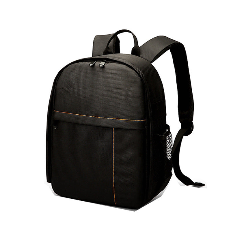 Puhongda DSLR camera backpack large-capacity black waterproof bag with orange stitching on Tampa Home & Garden Store