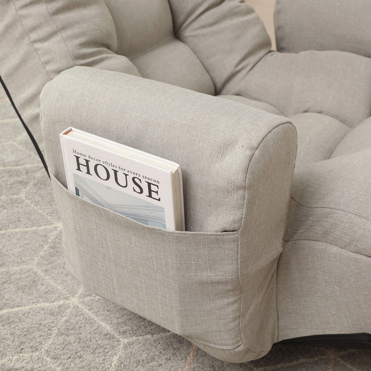 Modern Metal Frame and Swivel Lounge Chair