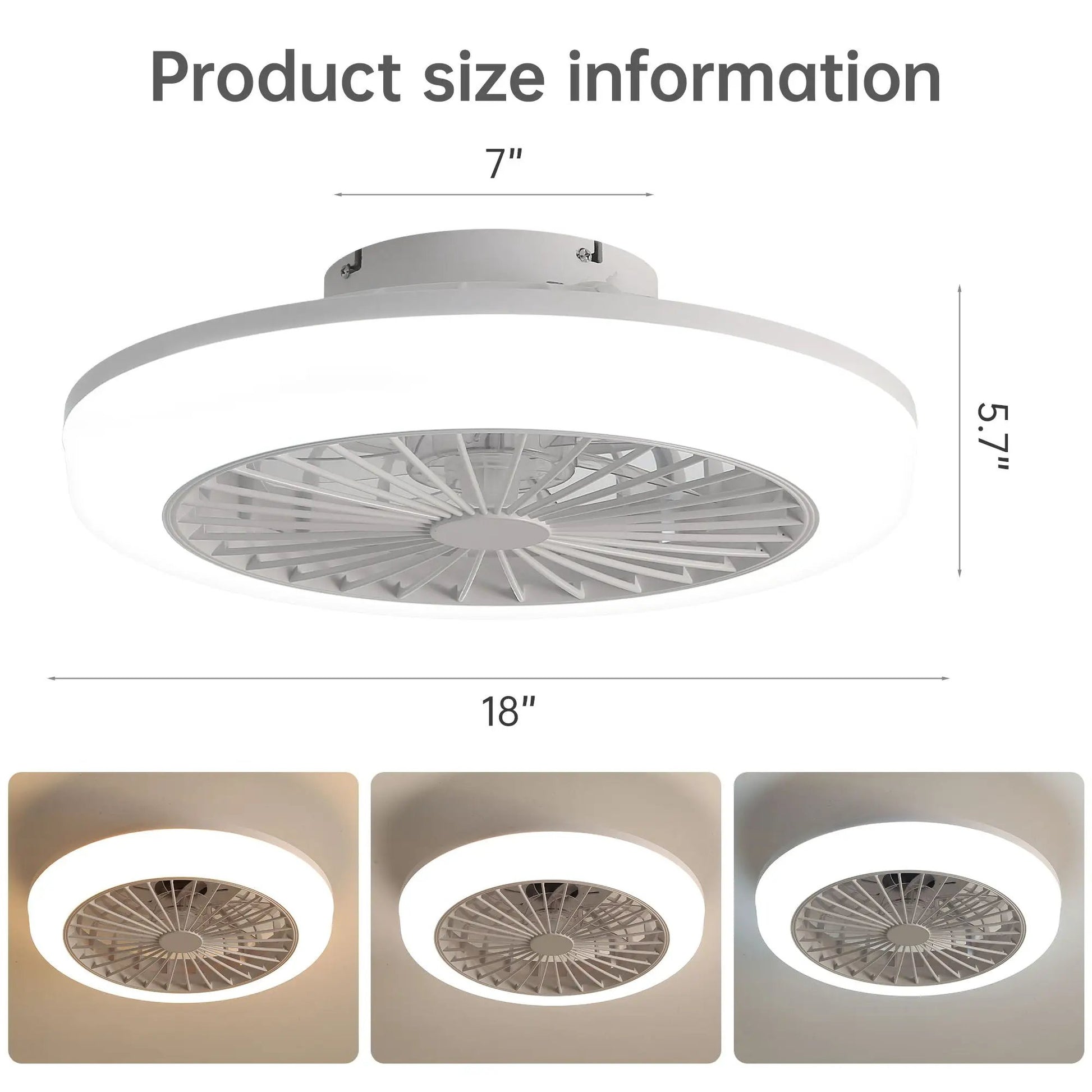 Bladeless ceiling fan with light and remote, white finish, Unique Piece Furniture on Tampa Home & Garden Store