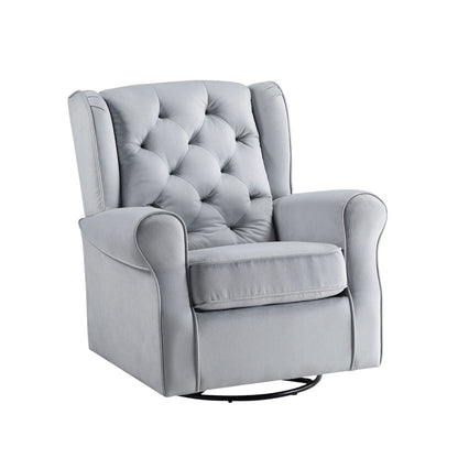 Glider chair with swivel gray upholstery by HouseOfZazla on Tampa Home & Garden Store