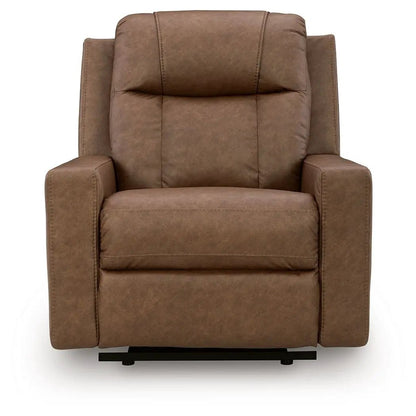 Mackmenville Zero Wall Recliner by Unique Piece Furniture in brown leather on Tampa Home & Garden Store