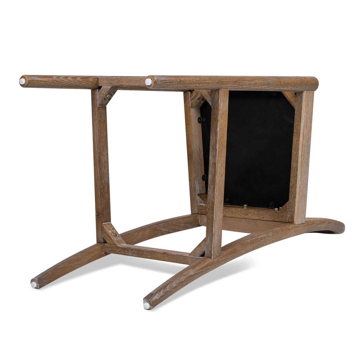 Curved-Back Cane Bar Stool by HouseOfZazla, natural wood finish counter stool on Tampa Home & Garden Store