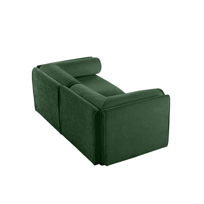 Modern Sofa with Storage and Cylindrical Backrest