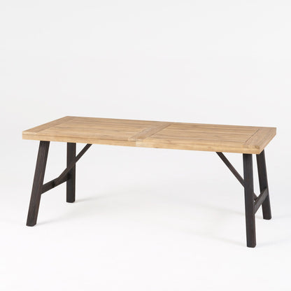Outdoor Dining Set with Two Benches and a Table