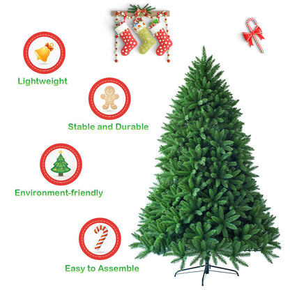 6 Feet Unlit Artificial Christmas Tree 1250 Branch Tips DirectDeals green on metal stand on Tampa Home & Garden Store
