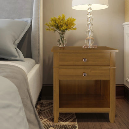 Carlton Bedside Table Handcrafted Solid Wood
