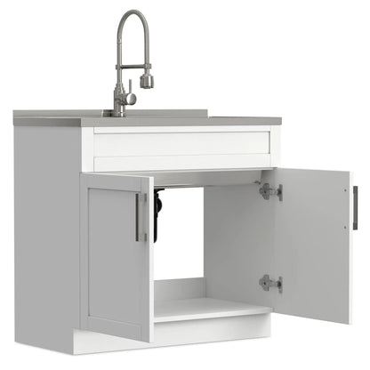 Hennessy Deluxe Laundry Cabinet With Faucet Sink