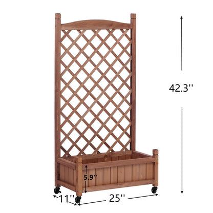 Outdoor Raised Garden Bed with Trellis 2 Pack