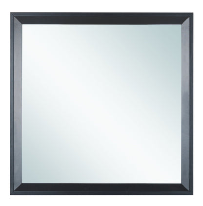 Primo Square Wall Mirror by HouseOfZazla with dark frame on Tampa Home & Garden Store