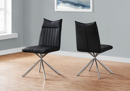 Modern Upholstered Dining Chair and Metal Legs
