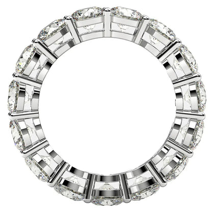Round-cut lab-grown diamond eternity ring in 14k white gold, 5 cttw FG/VS2, by Bids.com on Tampa Home & Garden Store