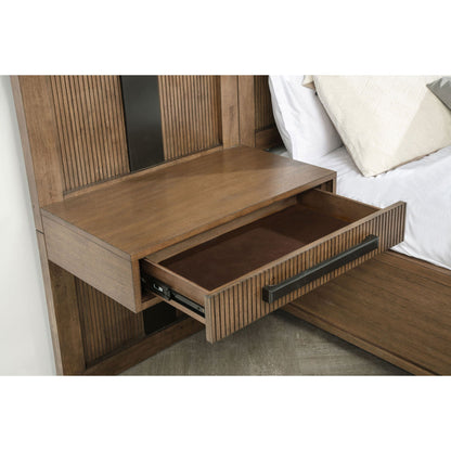 Moraga Wall Panel Storage Bed with Nightstands