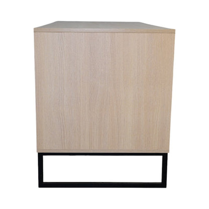 Modern wooden cat house with light oak finish on black metal base by HouseOfZazla on Tampa Home & Garden Store