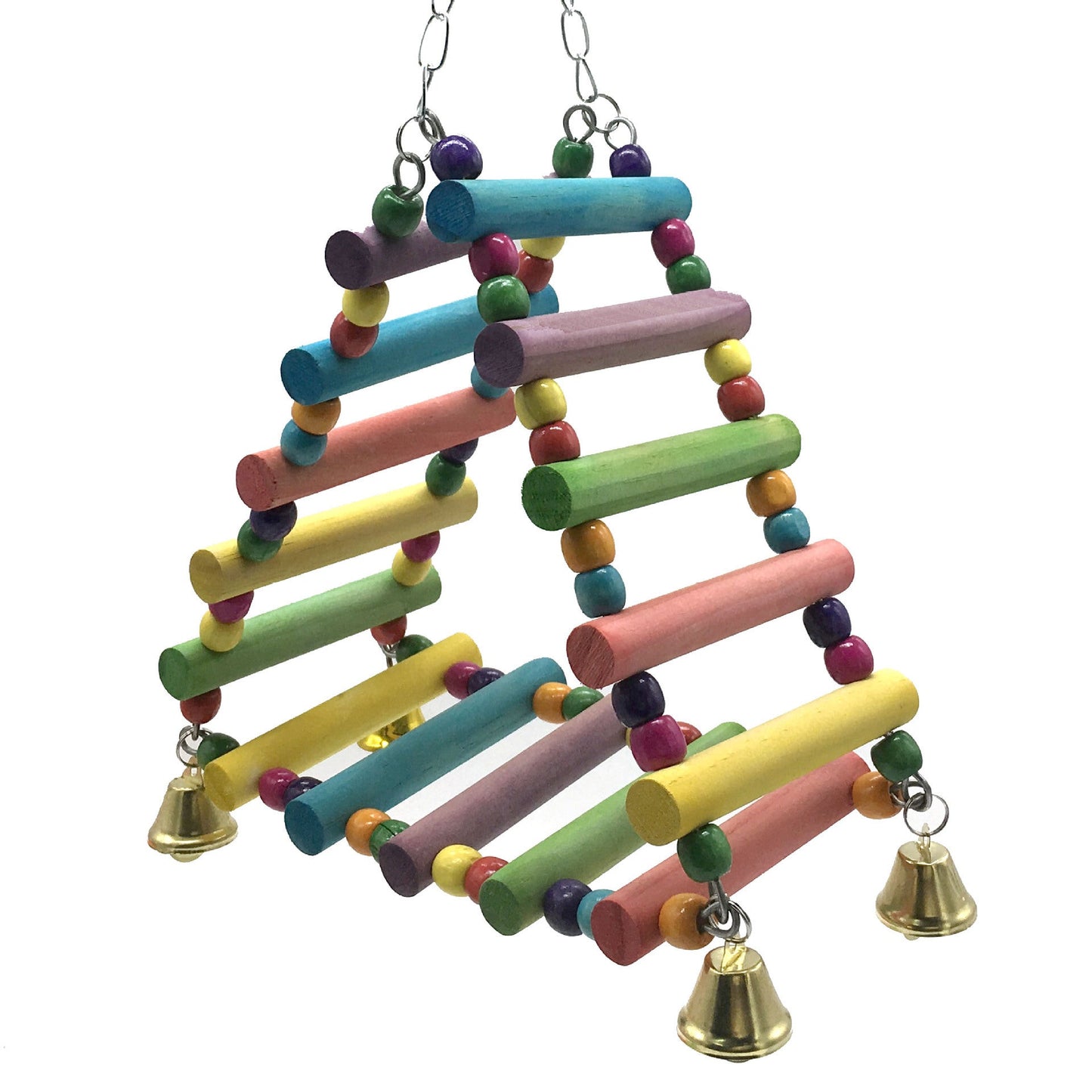 Parakeet Bird Toy Amusement Park Swing Stand colorful beads and bells by Sell My Stuff on Tampa Home & Garden Store