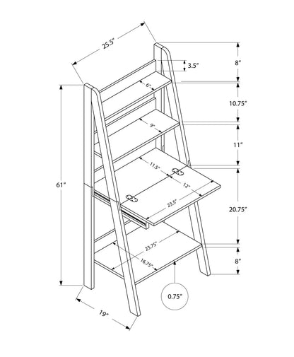 Computer Desk for Home Office ladder-style leaning desk with storage Unique Piece Furniture on Tampa Home & Garden Store