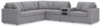 Modmax Sectional in Granite Performance Fabric