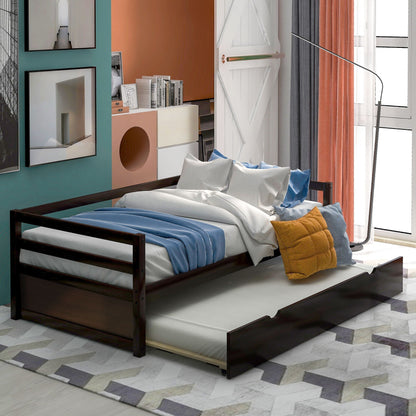 Twin Daybed With Classic Trundle Bed Frame