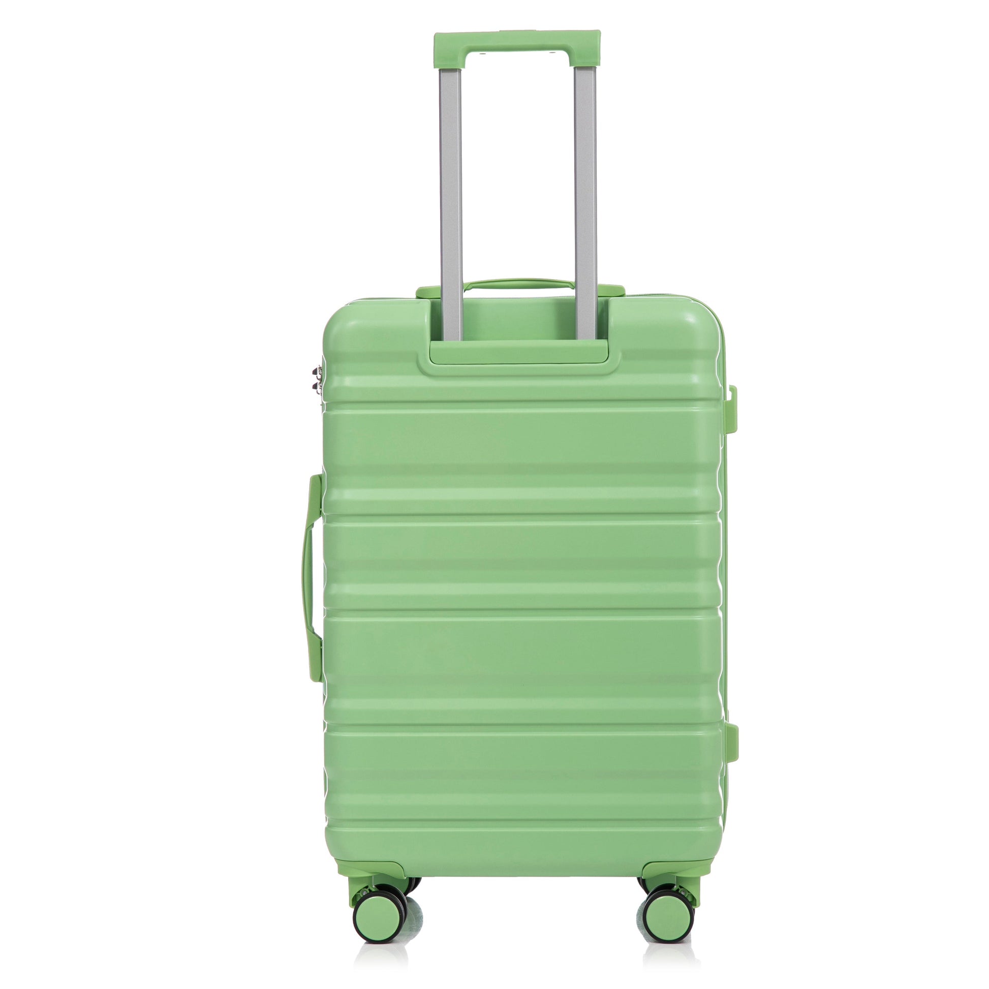 HIFINE Tourist 3-Piece Green Spinner Luggage Set with extendable handle and four wheels on Tampa Home & Garden Store