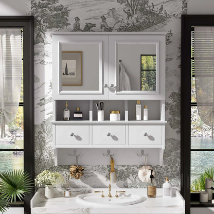 Modern Bathroom Mirror Cabinet With Drawers