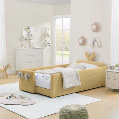 Cute Rabbit Ear Platform Bed and Safety Rail