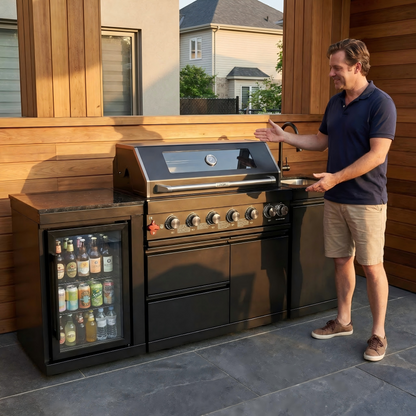 6 Burner Outdoor Grill with Stainless Steel