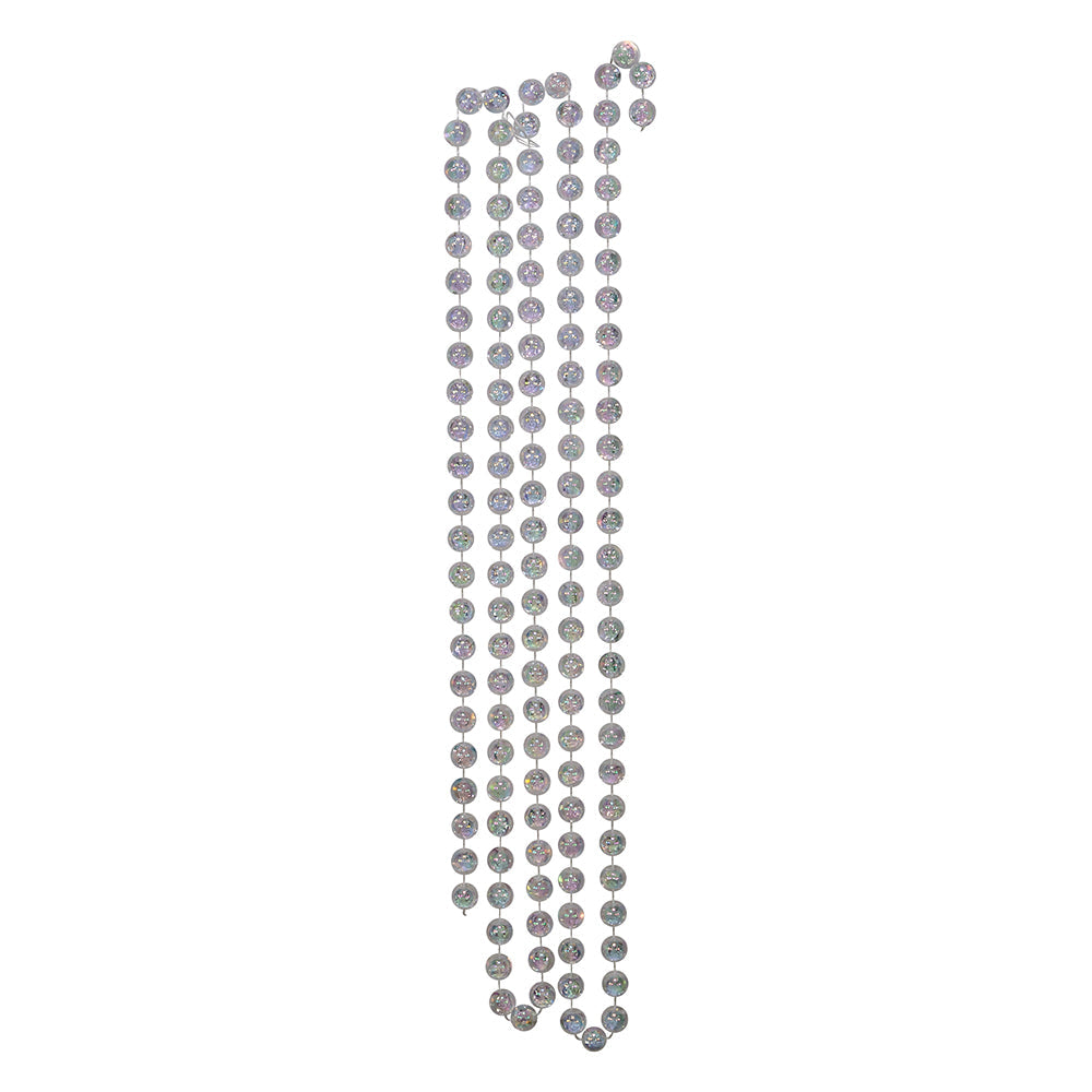 Guirlande de perles transparentes irisées - 4,5 m