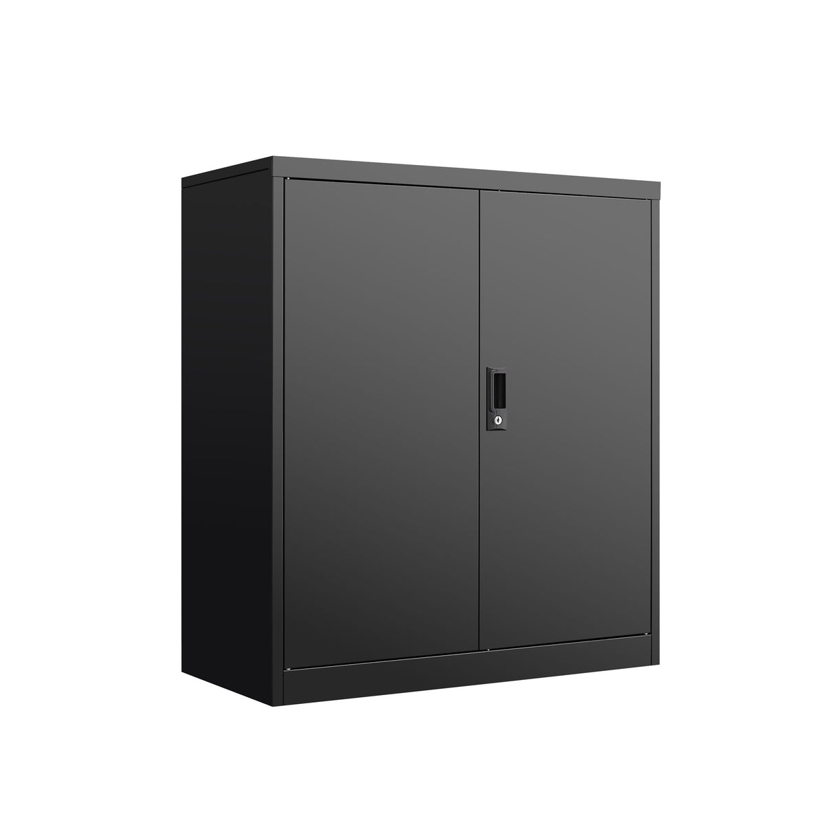 Two-door metal storage cabinet with locking doors and adjustable shelf HouseOfZazla on Tampa Home & Garden Store