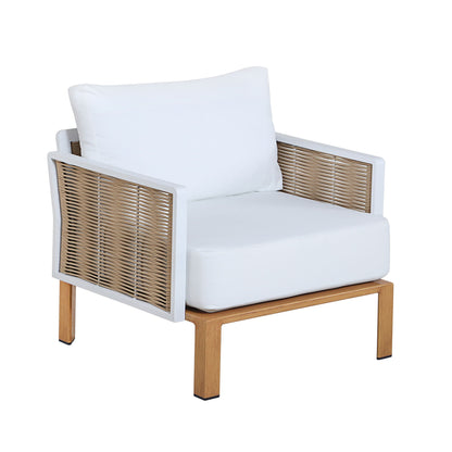 Vine White 4 Piece Outdoor Conversation Set