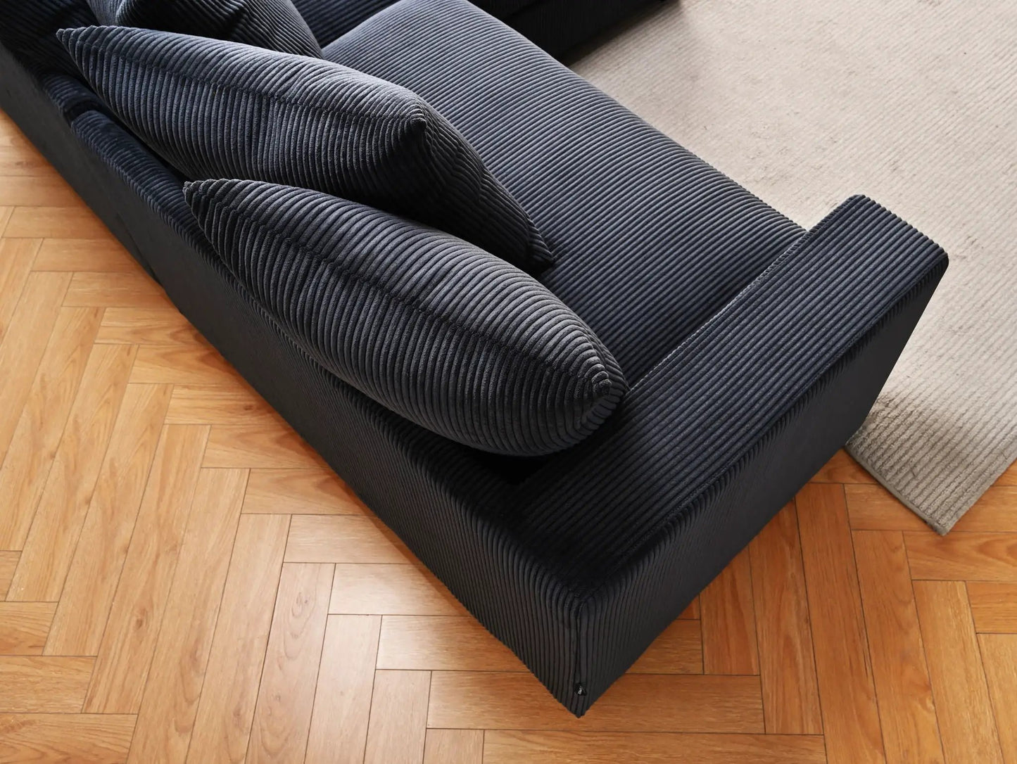Luxe Oversized 2 Piece Sectional Sofa for Living