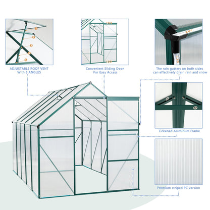 Outdoor Polycarbonate House and Raised Metal Base