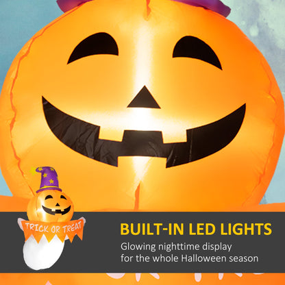 Inflatable pumpkin jack-o'-lantern with built-in LED lights, Halloween decor 41.3 in tall on Tampa Home & Garden Store