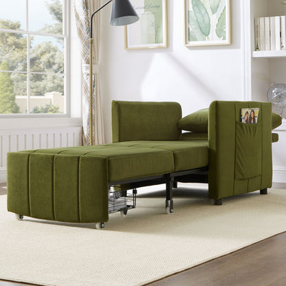 Convertible Sleeper Sofa and Storage Pockets