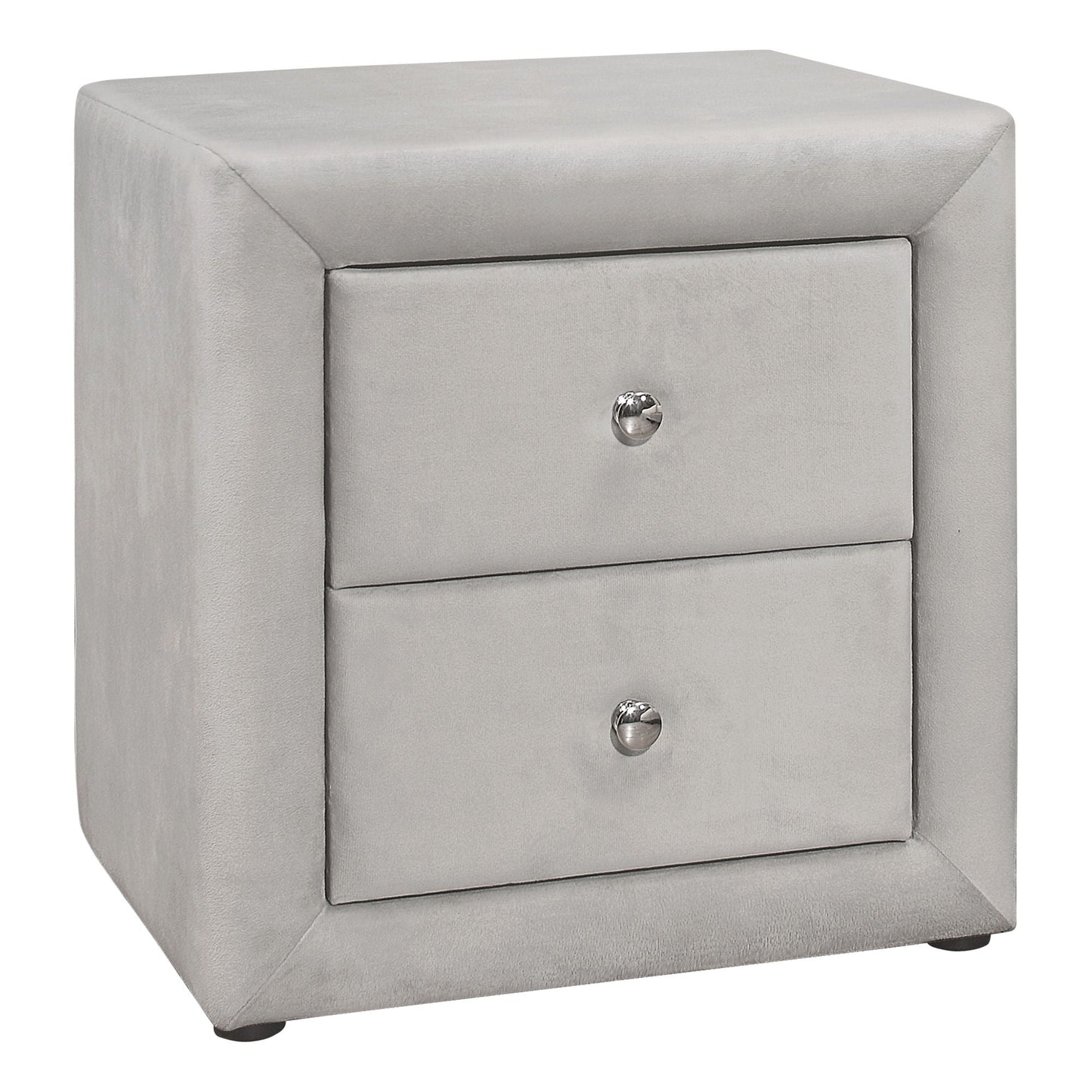 Nightstand With Upholstered Drawer For Bedroom