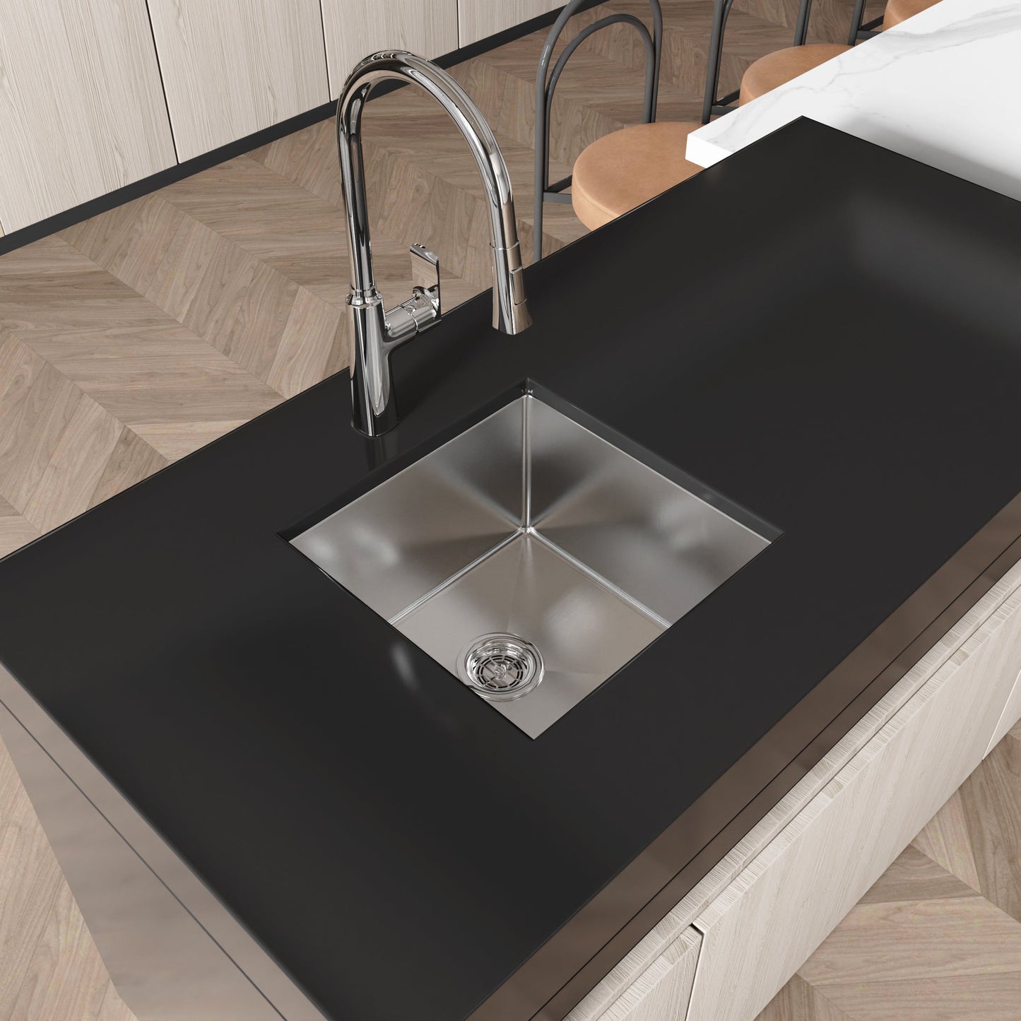Single Bowl and Undermount Stainless Steel Sink