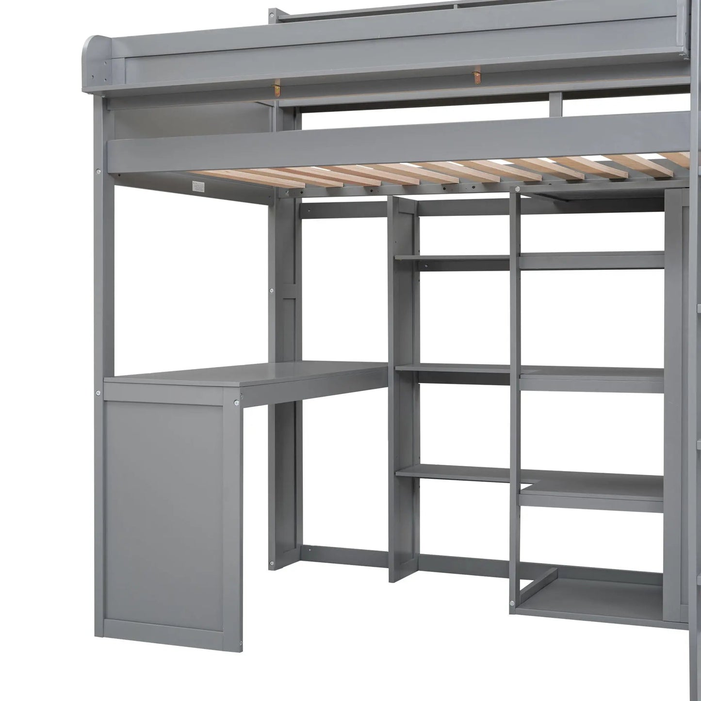 Loft Bed with Built in Desk and Wardrobe