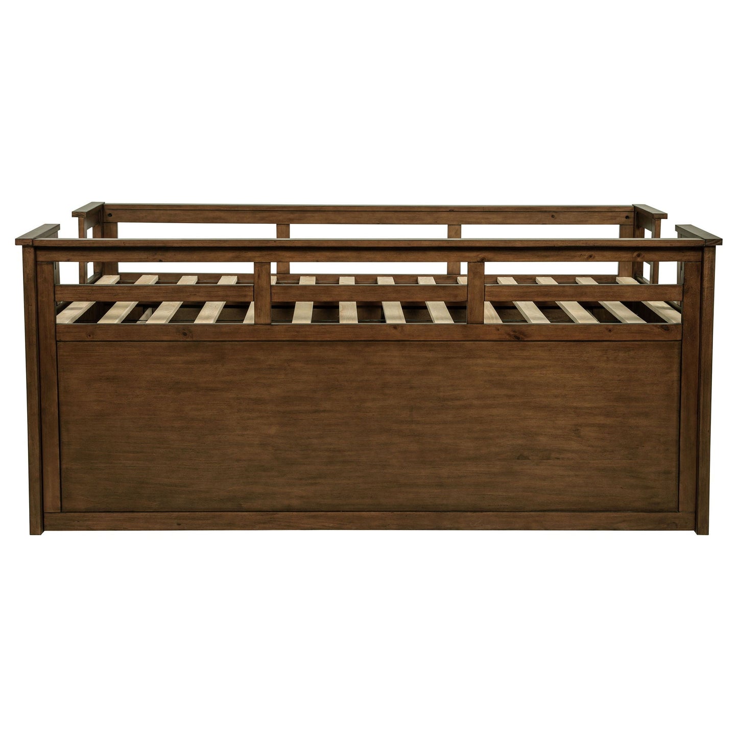Starboard Captain's Bed With Trundle in dark wood frame with slatted base HouseOfZazla on Tampa Home & Garden Store