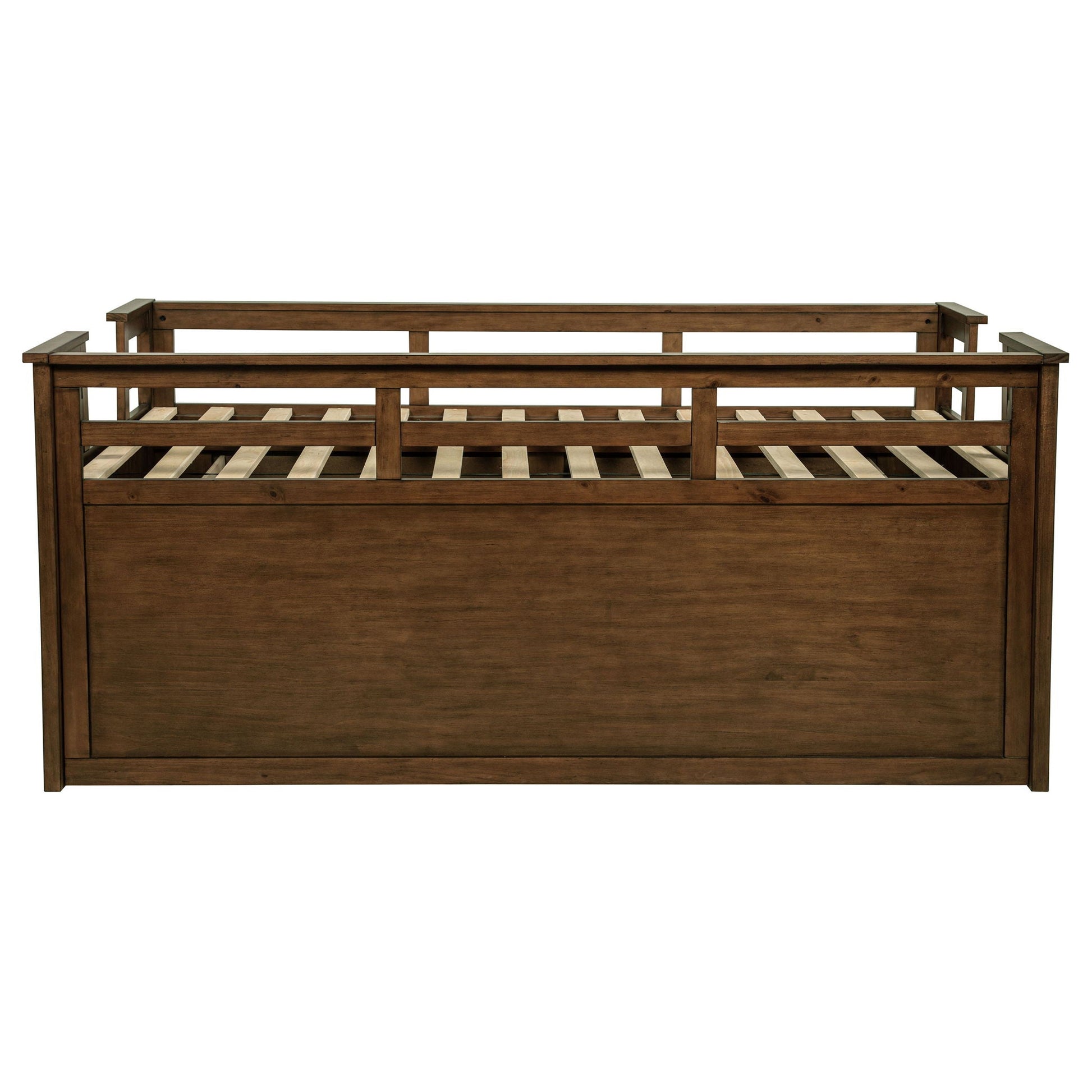 Starboard Captain's Bed With Trundle in dark wood frame with slatted base HouseOfZazla on Tampa Home & Garden Store