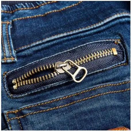 Boys' Jeans Korean Style Trousers FLIPSTYLEZLLC blue denim with metal zipper on Tampa Home & Garden Store