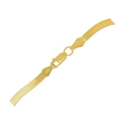 14k yellow gold Super Flex herringbone bracelet 1.50 mm with ring clasp by Bids.com on Tampa Home & Garden Store