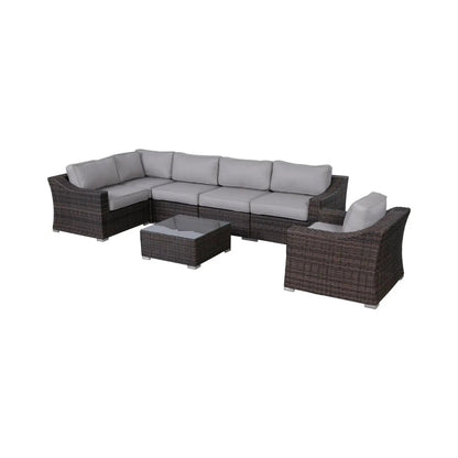 Outdoor Wicker Conversation Set With Cushions
